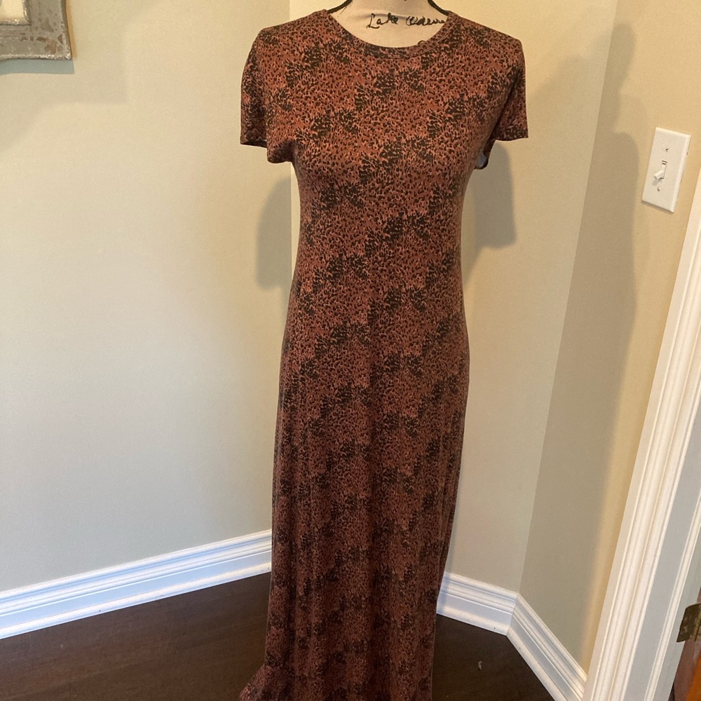 Lularoe XXS Maria leopard maxi dress